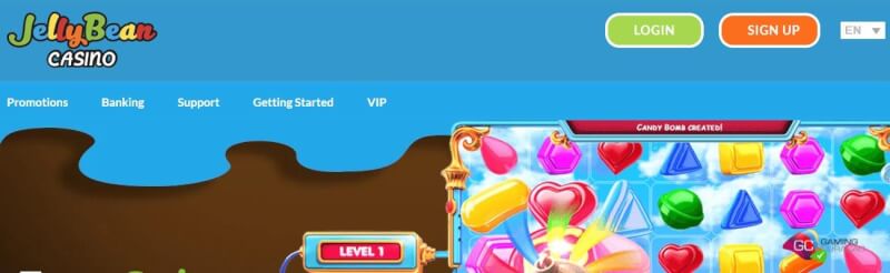 jellybean website offers casino games, ilk depozit bonusu və yeni oyunçular üçün təkliflər-loqosu