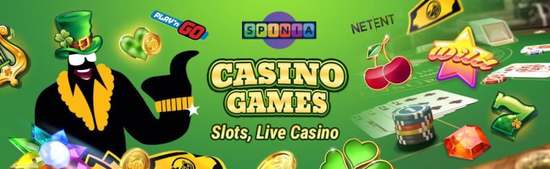 spinia provides various gambling games like slot machines, blackjack kimi canlı kazino oyunları, bakkara və rulet-loqosu