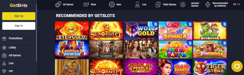 getslots website provides gambling games, ilk depozit bonusu və yeni oyunçular üçün təkliflər-loqosu