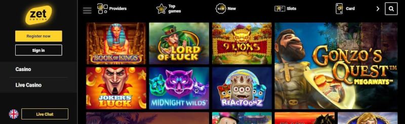 zet casino homepage offers casino games, ilk depozit bonusu və yeni oyunçular üçün promosyonlar-loqosu