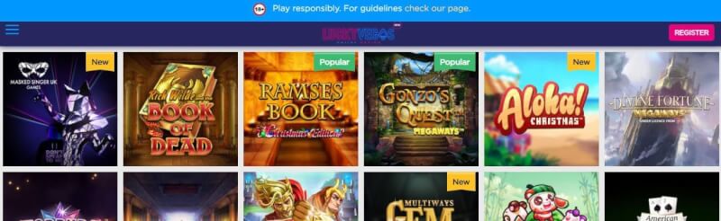 lucky vegas homepage provides casino games, ilk depozit bonusu və yeni oyunçular üçün təkliflər-loqosu