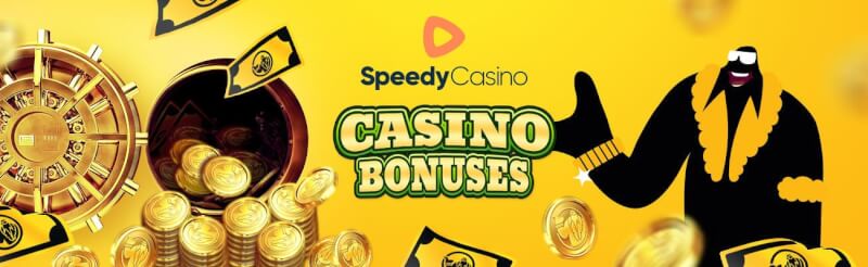 speedy casino offers welcome extra with non gluey extra for all new players-logo