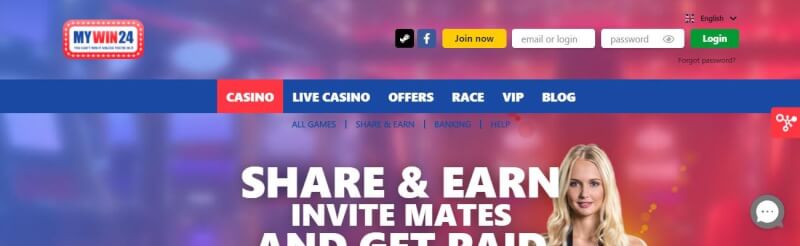 mywin24 website provides gambling games, ilk depozit əlavə və yeni oyunçular üçün promosyonlar-loqosu