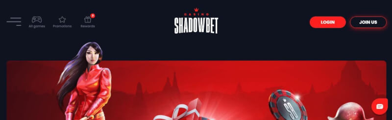 shadowbet casino homepage provides casino games, ilk depozit bonusu və yeni oyunçular üçün promosyonlar-loqosu