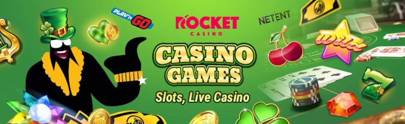 rocket casino provides numerous gambling games like slots, blackjack kimi real vaxt qumar oyunları, bakkara və rulet-loqosu