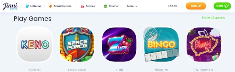 jinnilotto homepage offers gambling games, ilk depozit bonusu və yeni oyunçular üçün promosyonlar-loqosu