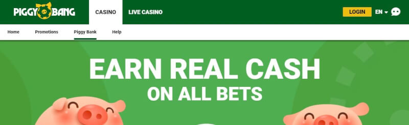 piggy bang homepage offers gambling games, yeni oyunçular üçün ilk depozit bonusu və promosyonlar-loqosu