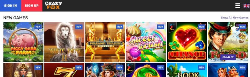 crazyfox casino website offers casino games, çox ilk depozit əlavə və yeni oyunçular üçün təkliflər-loqosu