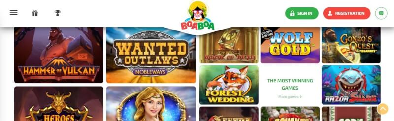 boaboa casino homepage provides casino games and campaigns for new players-logo