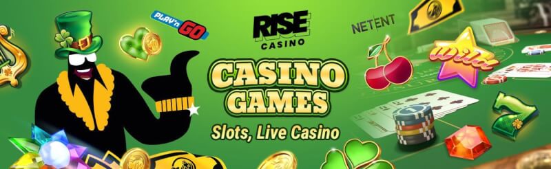 rise casino offers numerous casino games like slots, blackjack kimi canlı qumar oyunları, bakkara və rulet-loqosu