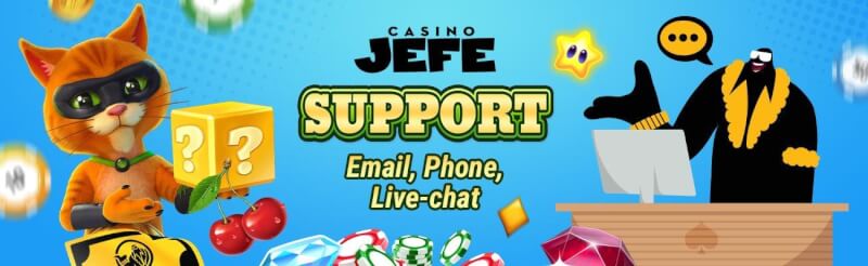 Casino Jefe assistance choices, a quarter-hour assistance guarantee-logo