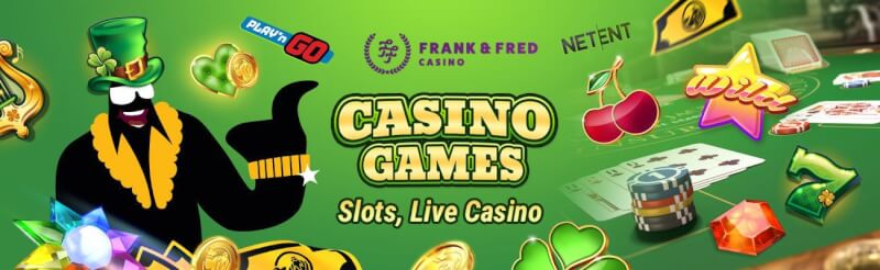 frank&fred casino provides numerous gambling games like slots, blackjack kimi real vaxt qumar oyunları, bakkara və rulet-loqosu