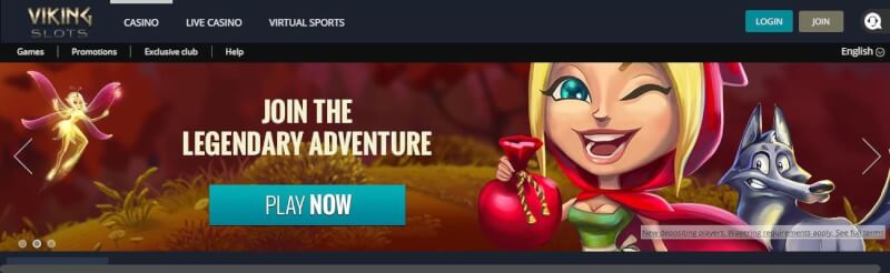 viking slot machines website offers casino games, ilk depozit əlavə və yeni oyunçular üçün kampaniyalar-loqosu