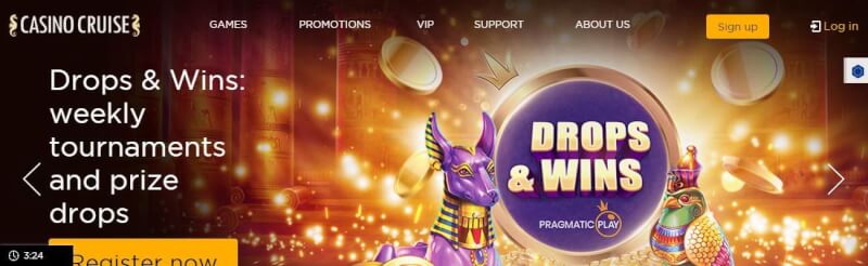 casino cruise website offers gambling games, ilk depozit əlavə və yeni oyunçular üçün təkliflər-loqosu