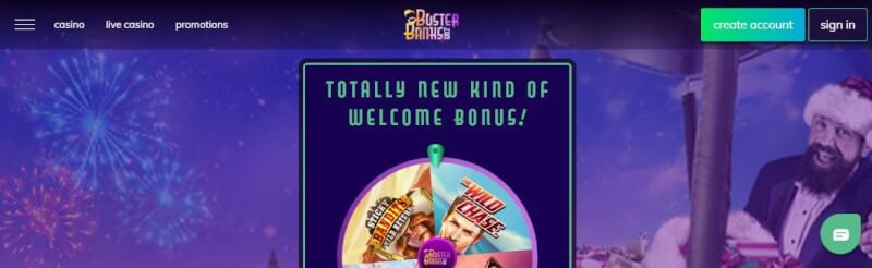 buster banks casino homepage offers casino games, ilk depozit əlavə və yeni oyunçular üçün promosyonlar-loqosu