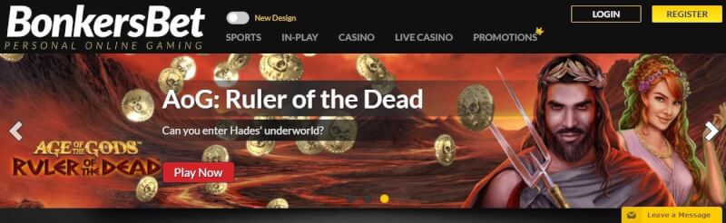 bonkersbet homepage offers casino games and campaigns for new players-logo