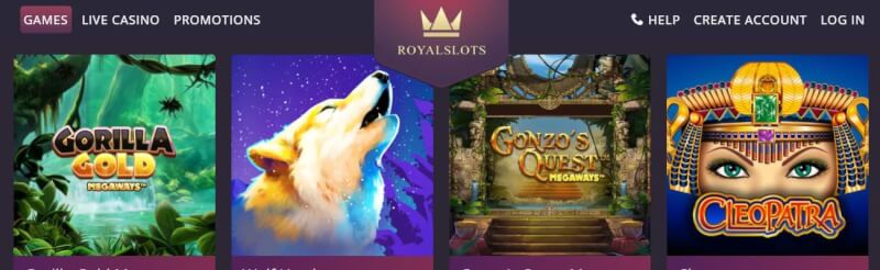 royal slot machines website offers casino games, ilk depozit bonusu və yeni oyunçular üçün promosyonlar-loqosu
