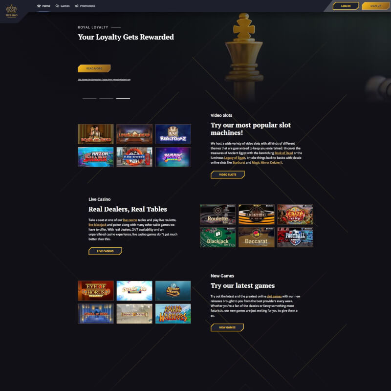 21Casino screenshot 1