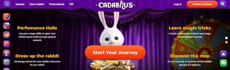 cadabrus casino website provides gambling games and campaigns for new players-logo