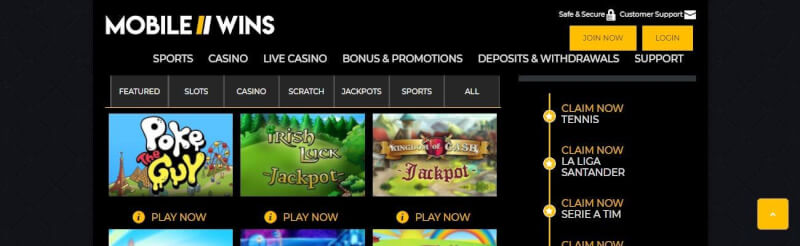 mobile gains casino homepage offers casino games, çox ilk depozit əlavə və yeni oyunçular üçün təkliflər-loqosu
