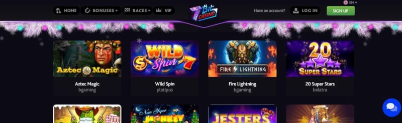 7bit casino website offers gambling games, ilk depozit əlavə və yeni oyunçular üçün kampaniyalar-loqosu