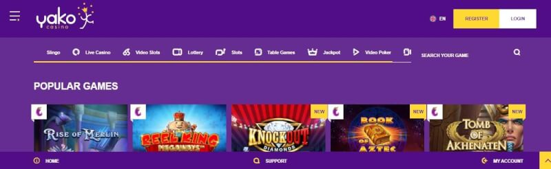 yako casino website provides gambling games, ilk depozit bonusu və yeni oyunçular üçün təkliflər-loqosu