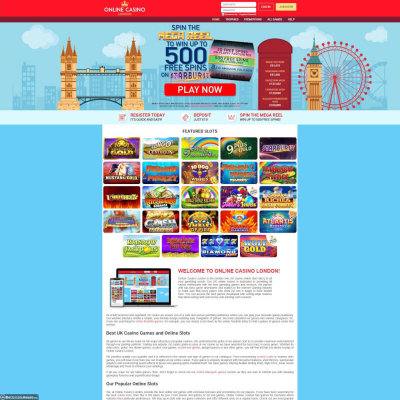 on-line casino London screenshot 1