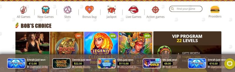 bob casino website provides casino games, ilk depozit əlavə və yeni oyunçular üçün promosyonlar-loqosu