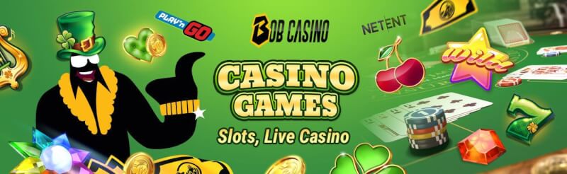 bob casino offers various casino games like slots, blackjack kimi real vaxt qumar oyunları, bakkara və rulet-loqosu