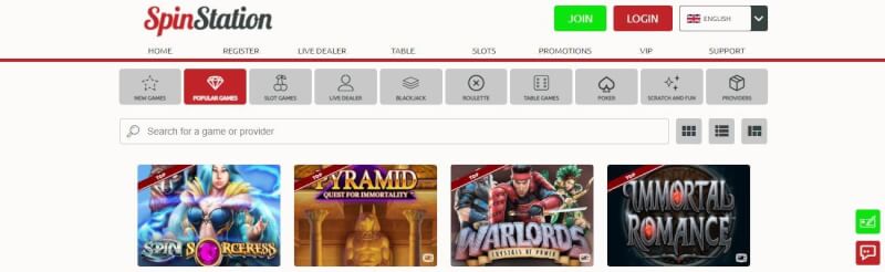 spin station homepage provides gambling games, ilk depozit əlavə və yeni oyunçular üçün promosyonlar-loqosu