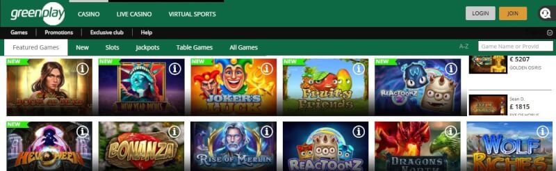 greenplay website offers casino games, ilk depozit əlavə və yeni oyunçular üçün promosyonlar-loqosu