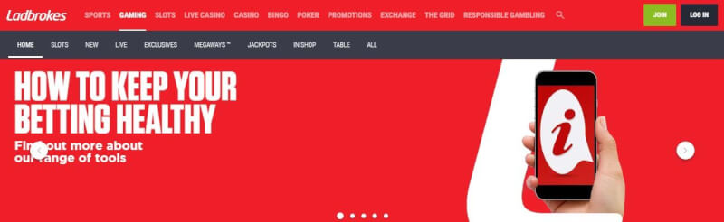 ladbrokes homepage provides gambling games, ilk depozit bonusu və yeni oyunçular üçün kampaniyalar-loqosu