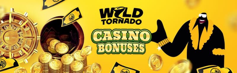 wild tornado offers welcome bonus package with very first deposit bonus and free spins included-logo